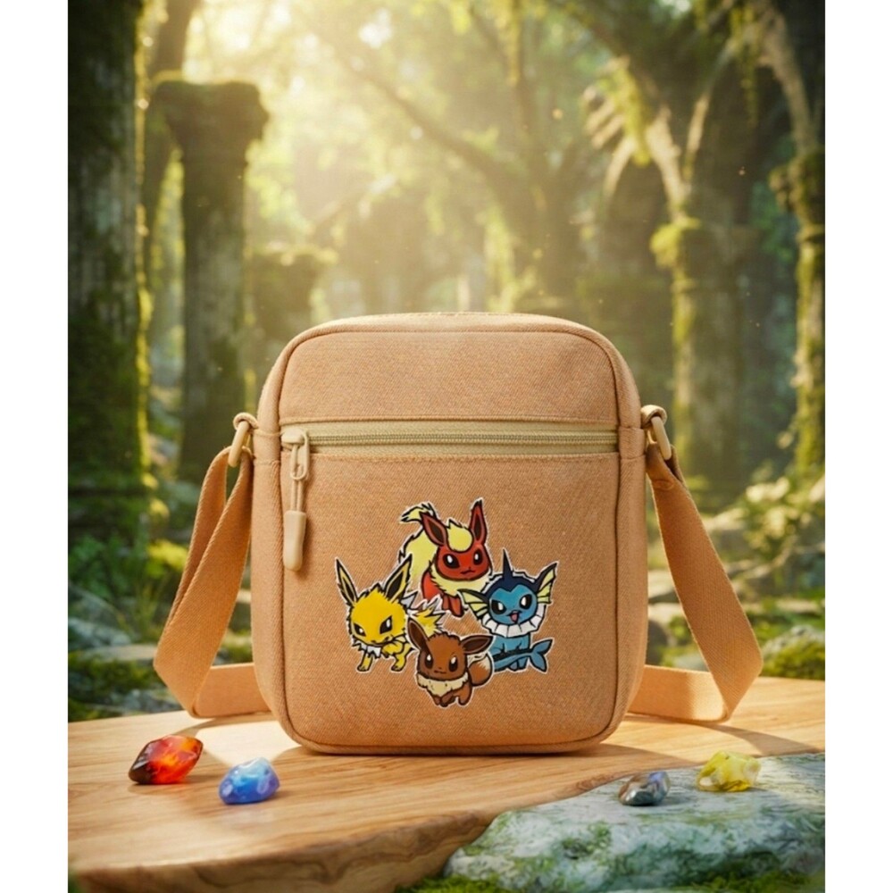 Pokémon Eevee Evolutions Canvas Crossbody Bag Cute Purse
